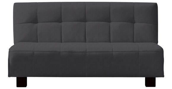 SCHLAFSOFA Grau  - Schwarz/Grau, Design, Textil/Metall (165/92/102cm) - Novel