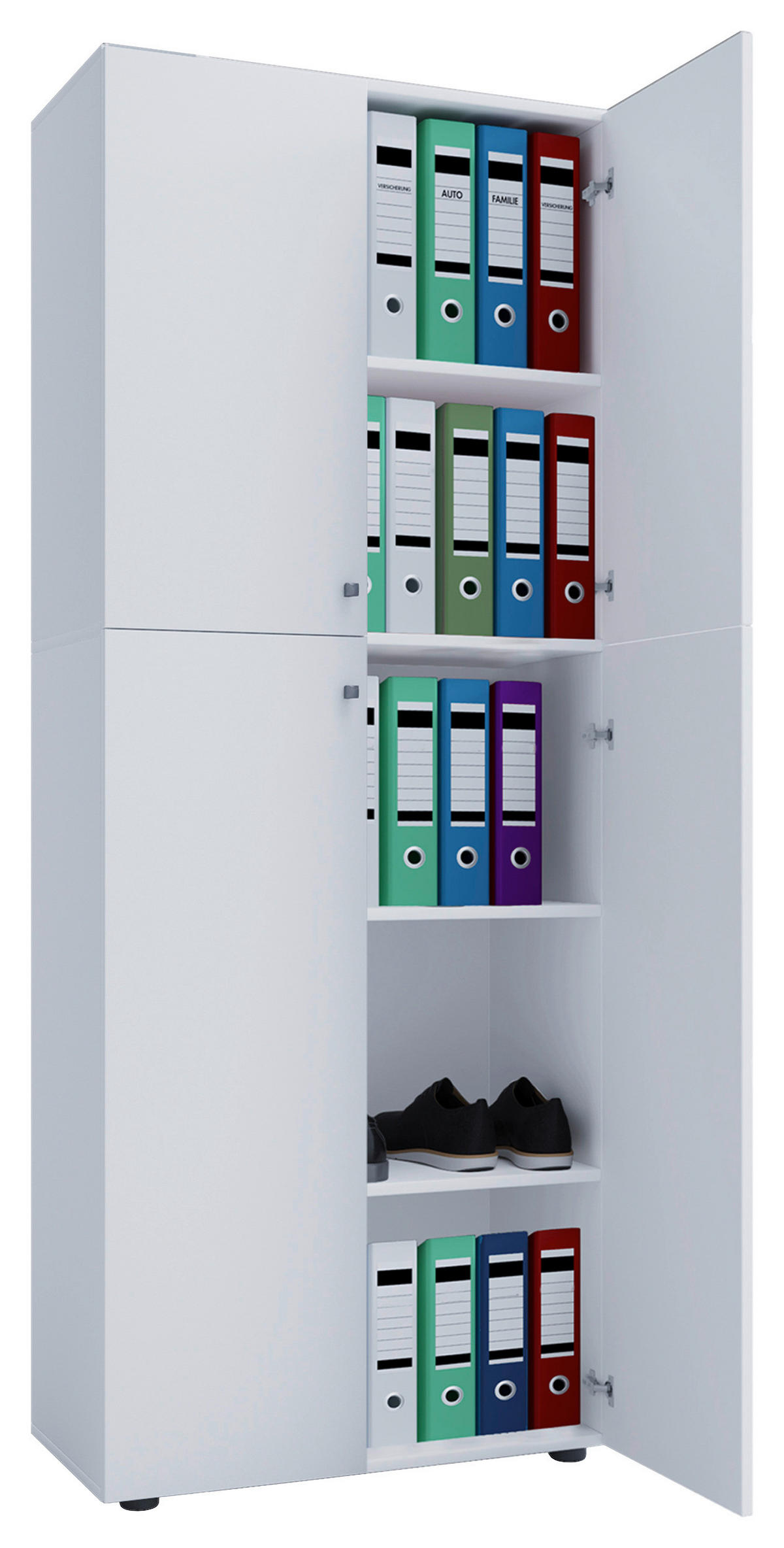 AKTENSCHRANK 70/182/37 cm  - Weiß, KONVENTIONELL, Holzwerkstoff/Kunststoff (70/182/37cm) - MID.YOU