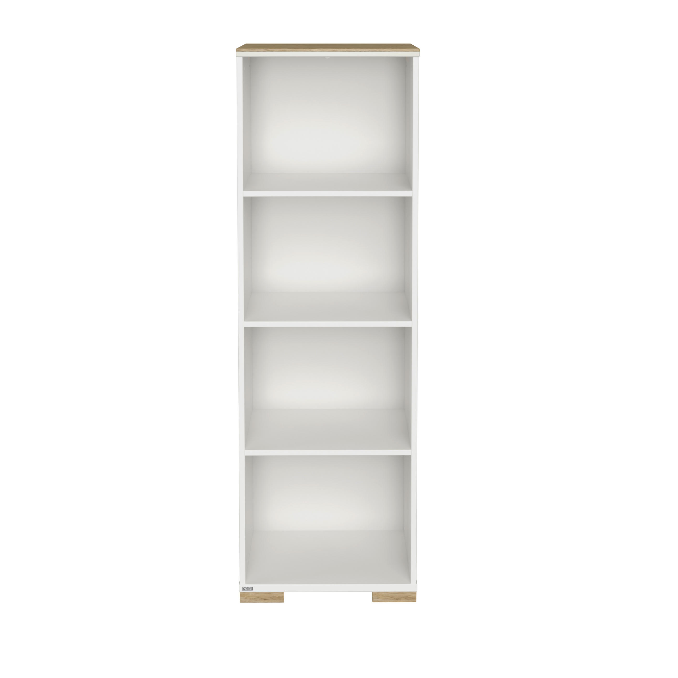 STANDREGAL Enie Weiß, Eichefarben  - Eichefarben/Weiß, Basics, Holzwerkstoff (48,40/150,50/38cm) - Paidi