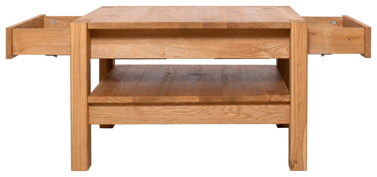 COUCHTISCH in Holz 70/70/47,5 cm  - Wildeiche, Konventionell, Holz (70/70/47,5cm) - Linea Natura