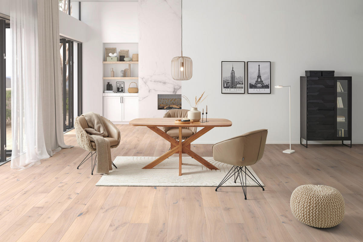 ESSTISCH in Holz, Metall  - Akaziefarben, MODERN, Holz/Metall (160/85/76cm) - MID.YOU