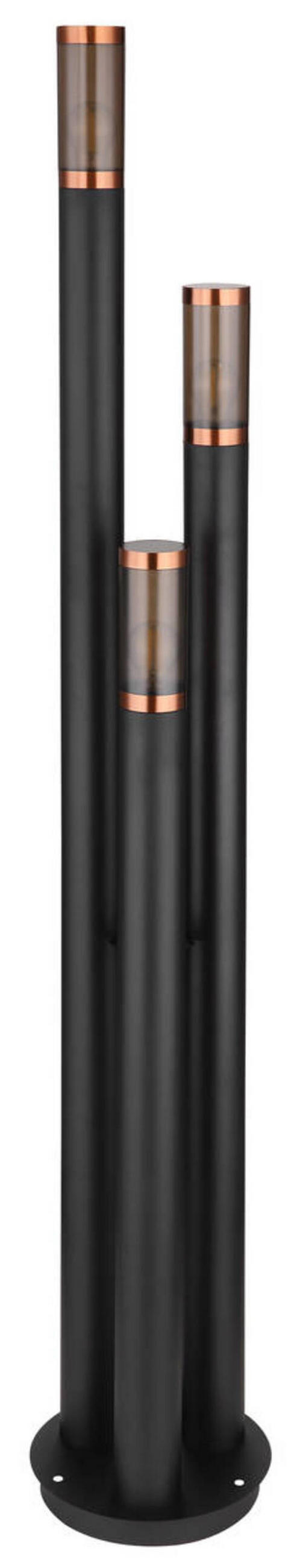 VÄGLAMPA - grå/svart, Design, metall/plast (28/170cm) - Globo