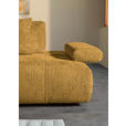 SCHLAFSOFA in Chenille Senfgelb  - Senfgelb/Schwarz, KONVENTIONELL, Kunststoff/Textil (235-255/80/116-138cm) - Carryhome