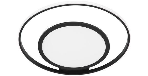 LED-DECKENLEUCHTE 55/54/10 cm - Schwarz/Weiß, Trend, Kunststoff/Metall (55/54/10cm) - Novel