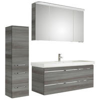 BADEZIMMER 4-teilig  in 153 cm  - Chromfarben/Graphitfarben, KONVENTIONELL, Glas/Holzwerkstoff (153cm) - Pelipal