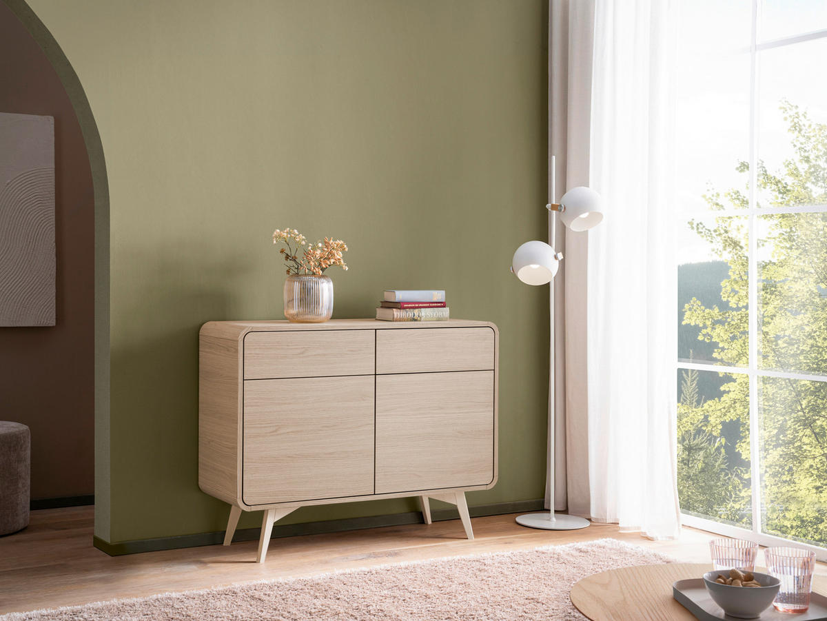 SIDEBOARD  108/84/39 cm 2 Schublade(n)  - Eichefarben, Design, Holz/Holzwerkstoff (108/84/39cm) - Livetastic