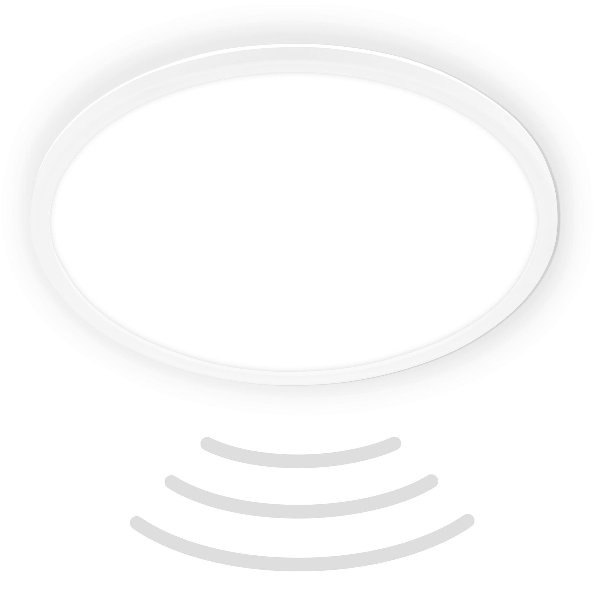 Briloner Led-Badezimmer-Deckenleuchte Move Weiß 3 cm