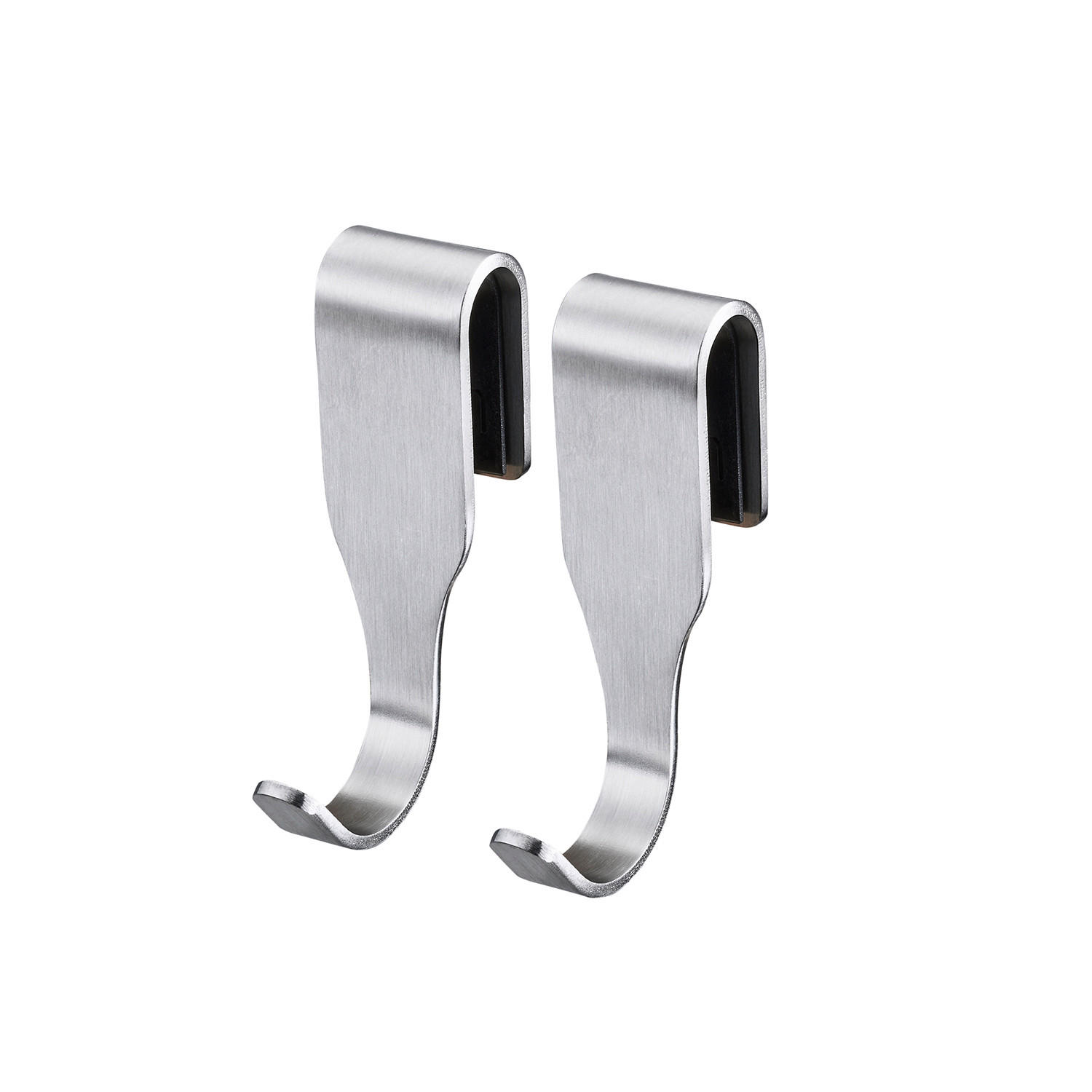 HAKEN 2 Stück  in Edelstahlfarben  - Edelstahlfarben, Basics, Metall (1,6/1,2/5cm) - Gefu