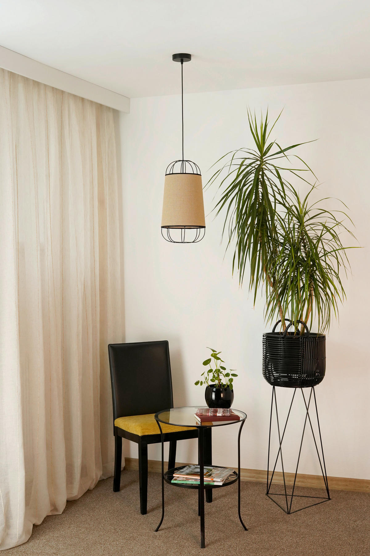 HÄNGELEUCHTE 22/102 cm   - Beige, Natur, Textil (22/102cm)