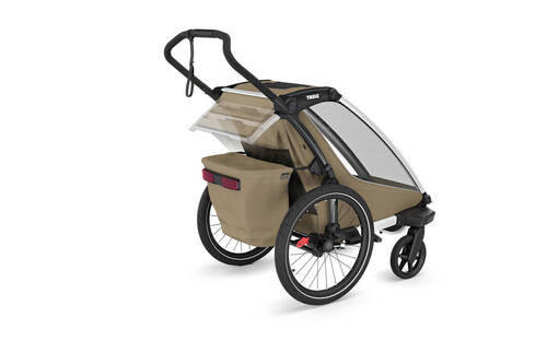 Thumbnail - Thule Fahrradanhänger Chariot Cross2 sngle, Hellbraun, Metall, Textil, 37.1x59x88 cm, Freizeit, Sport & Fitness, Fahrrad...