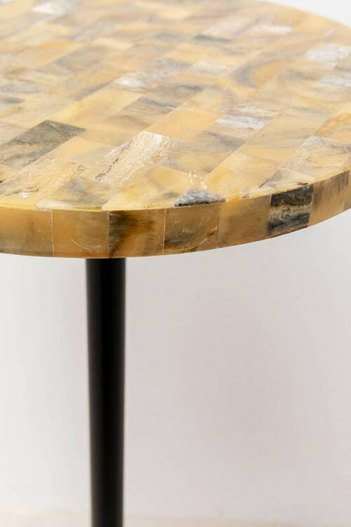 BEISTELLTISCH in Metall, Kunststoff, Holzwerkstoff 25/25/50 cm  - Schwarz/Braun, Design, Holzwerkstoff/Kunststoff (25/25/50cm) - Ambia Home