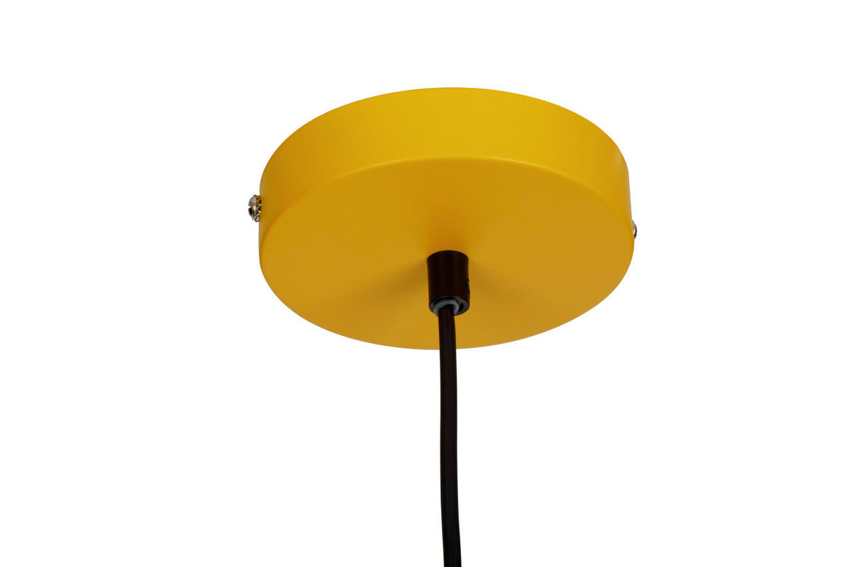 HÄNGELEUCHTE 6,5/120 cm   - Gelb, Design, Metall (6,5/120cm) - Collet's Monde