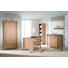KLEIDERSCHRANK 2 -türig Eiche furniert Eichefarben - Eichefarben/Silberfarben, Design, Holz (97,7/200,5/58,3cm) - PAIDI
