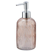 DÁVKOVAČ MÝDLA růžová - růžová, Basics, sklo (8/19/8cm)