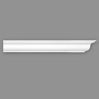ZIERLEISTE 200/5,0/4,5 cm Weiß Kunststoff  - Weiß, Design, Kunststoff (200/5,0/4,5cm)