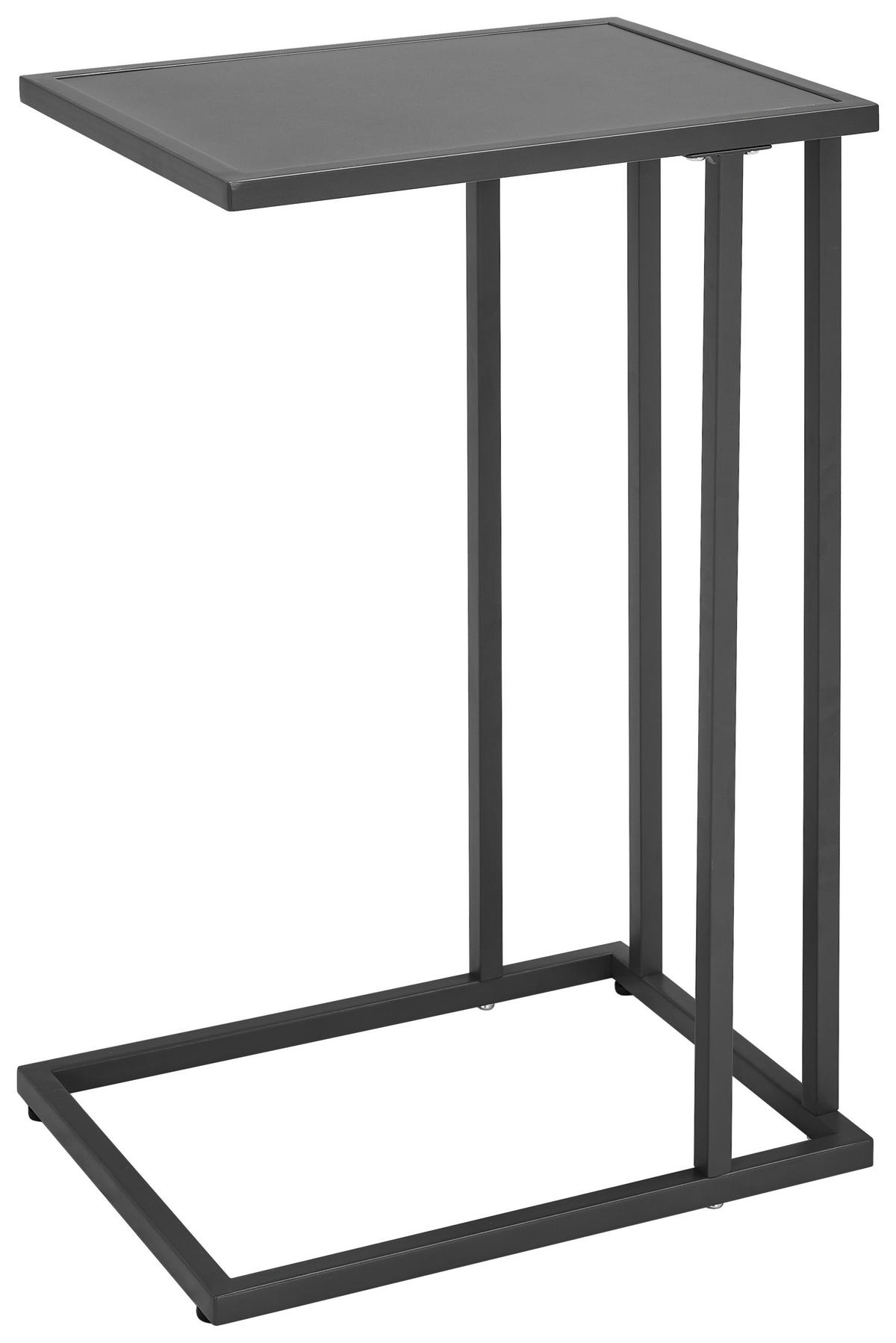 BEISTELLTISCH Metall, Holzwerkstoff 30/40/60 cm  - Dunkelgrau, Design, Holzwerkstoff/Metall (30/40/60cm) - home24