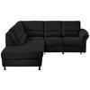 ECKSOFA in Flachgewebe Schwarz  - Schwarz, Modern, Textil/Metall (203/227cm) - Beldomo System