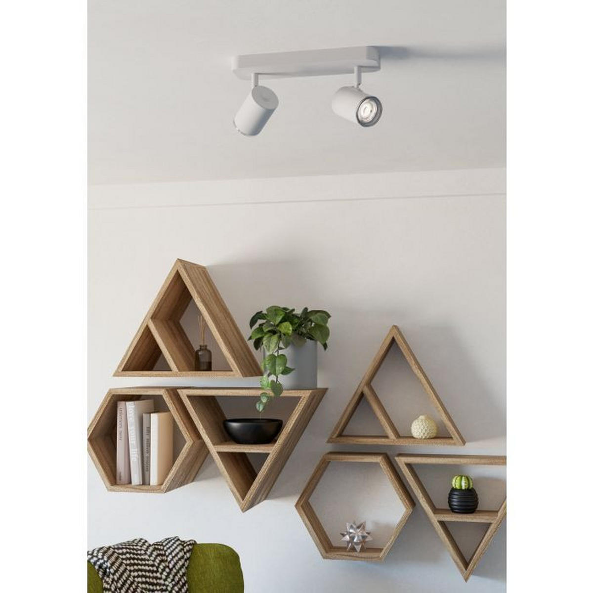 REFLEKTOR CONSUMA 1  - bela, Osnovno, metal (28/8/13cm)