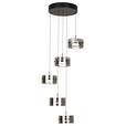 LED-HÄNGELEUCHTE 43/150 cm  - Schwarz, Design, Glas/Kunststoff (43/150cm) - Novel