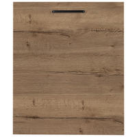 GESCHIRRSPÜLERFRONT 45/72/1,9 cm  in Eiche dunkel  - Eiche dunkel/Schwarz, MODERN, Holzwerkstoff/Metall (45/72/1,9cm) - Nobilia