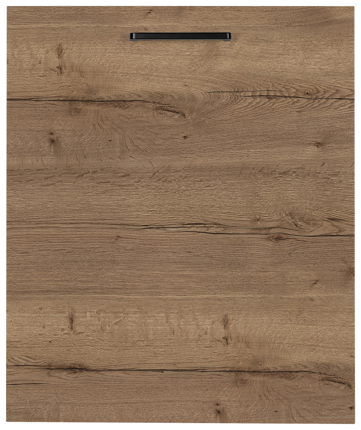 GESCHIRRSPÜLERFRONT 45/72/1,9 cm  in Eiche dunkel  - Eiche dunkel/Schwarz, MODERN, Holzwerkstoff/Metall (45/72/1,9cm) - Nobilia