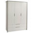 BABYKLEIDERSCHRANK Faro - Weiß/Grau, Design, Holzwerkstoff/Metall (148,5/202,8/56,2cm) - Paidi BABYKLEIDERSCHRANK Faro - Weiß/Grau, Design, Holzwerkstoff/Metall (148,5/202,8/56,2cm) - Paidi