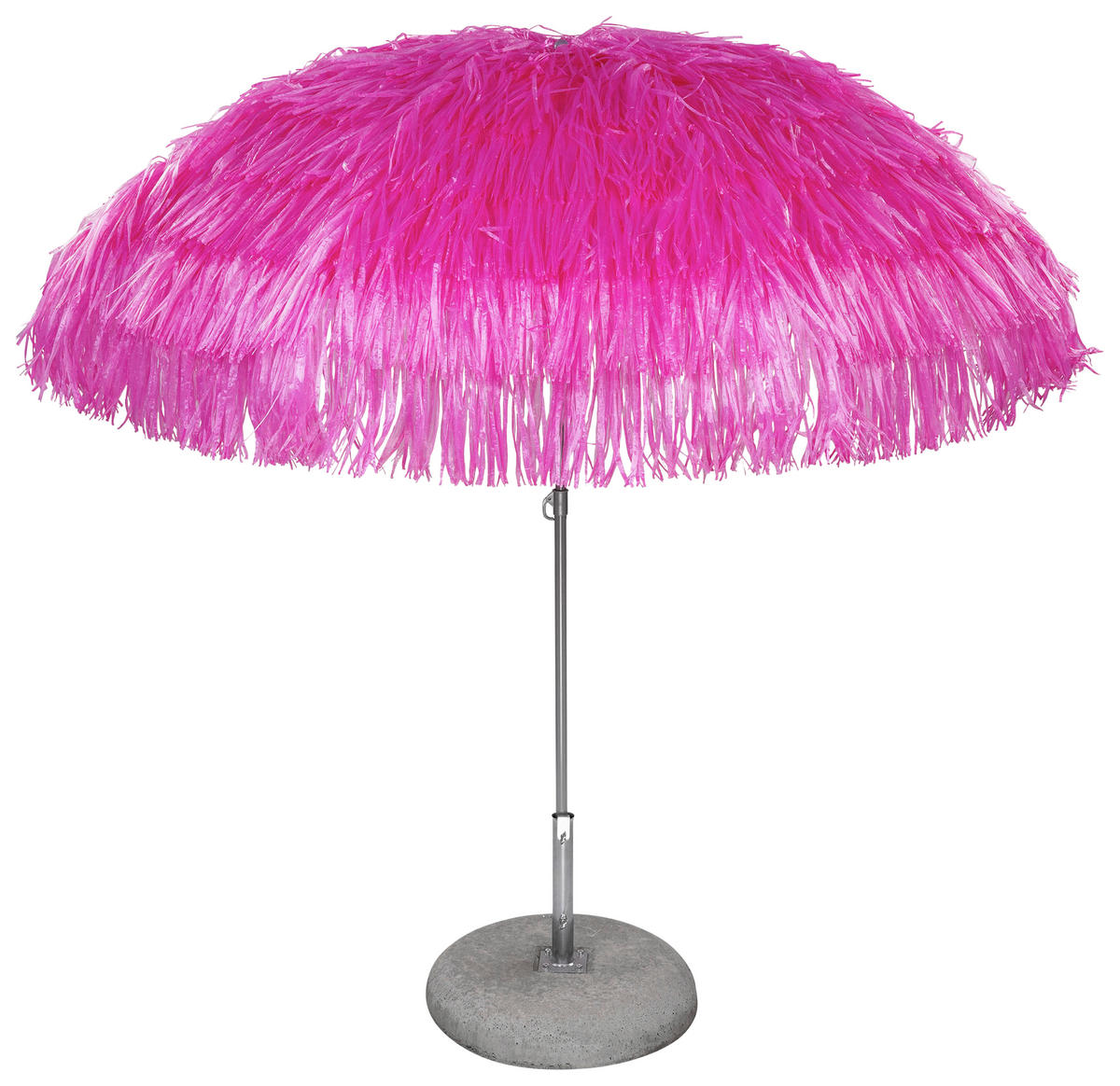 SONNENSCHIRM 200x200 cm Pink  - Pink/Alufarben, Design, Textil/Metall (200/200cm) - Jan Kurtz