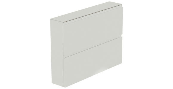 SCHUHKIPPER - Weiß, Design, Glas/Holzwerkstoff (110/82/22cm) - Moderano