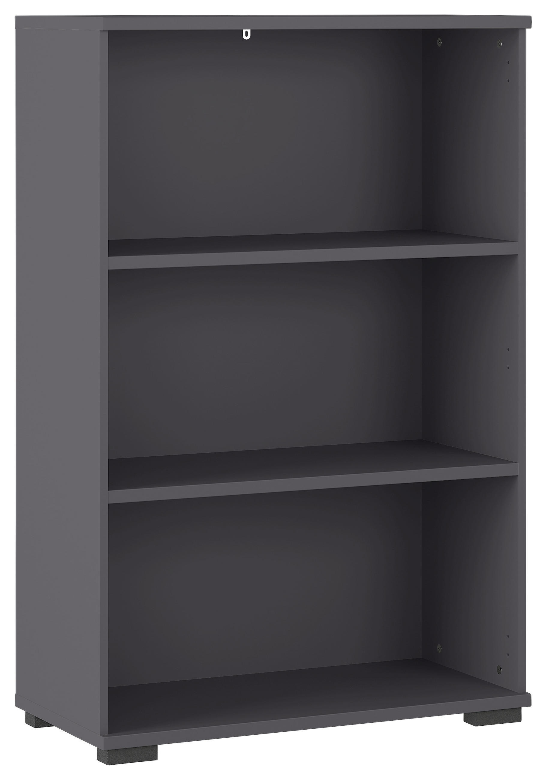 AKTENREGAL Anthrazit - Anthrazit/Schwarz, KONVENTIONELL, Holzwerkstoff/Kunststoff (80/123/40cm) - Germania