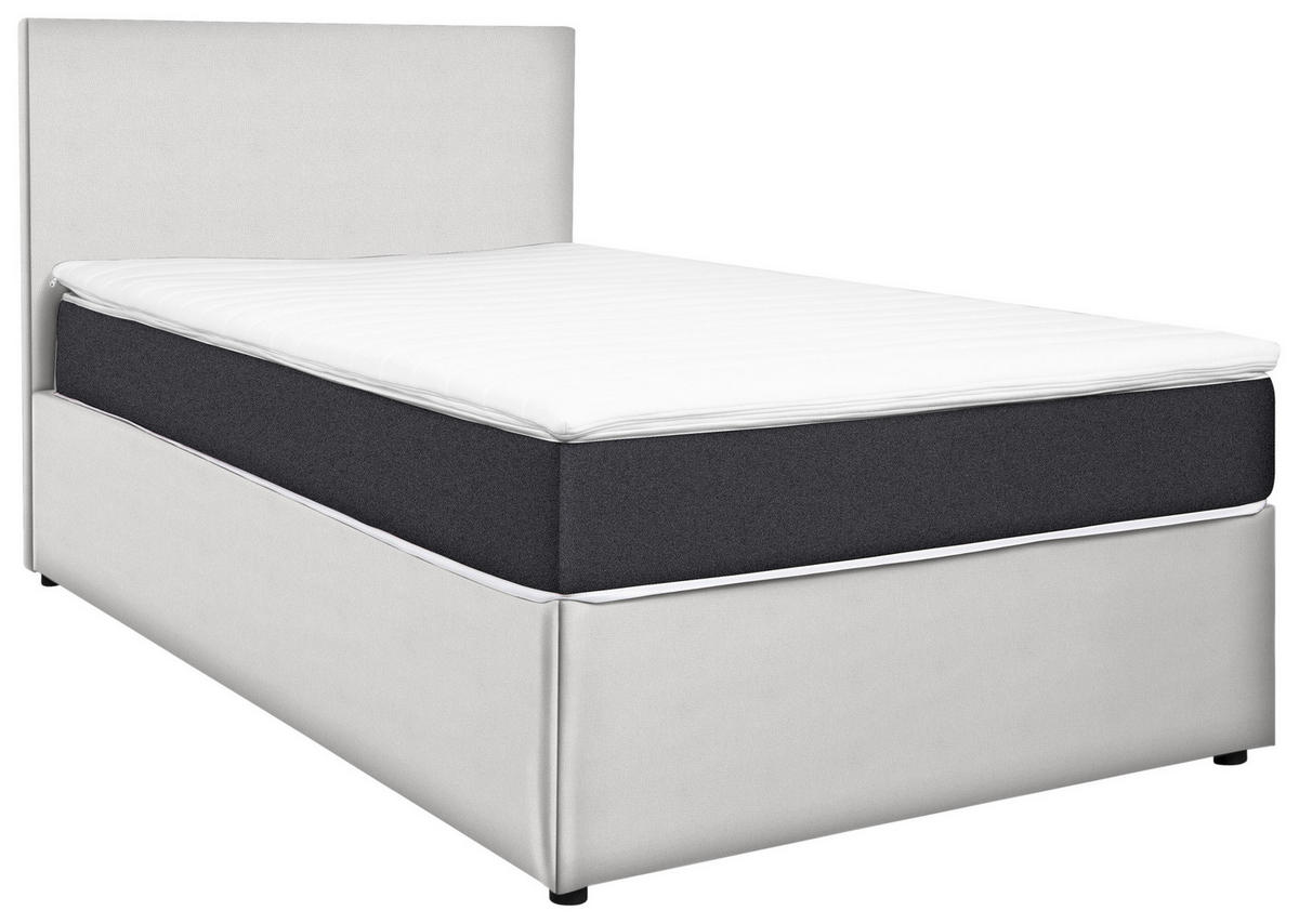 BOXBETT 180/200 cm  in Anthrazit, Weiß  - Anthrazit/Weiß, KONVENTIONELL, Holz/Holzwerkstoff (180/200cm) - MID.YOU