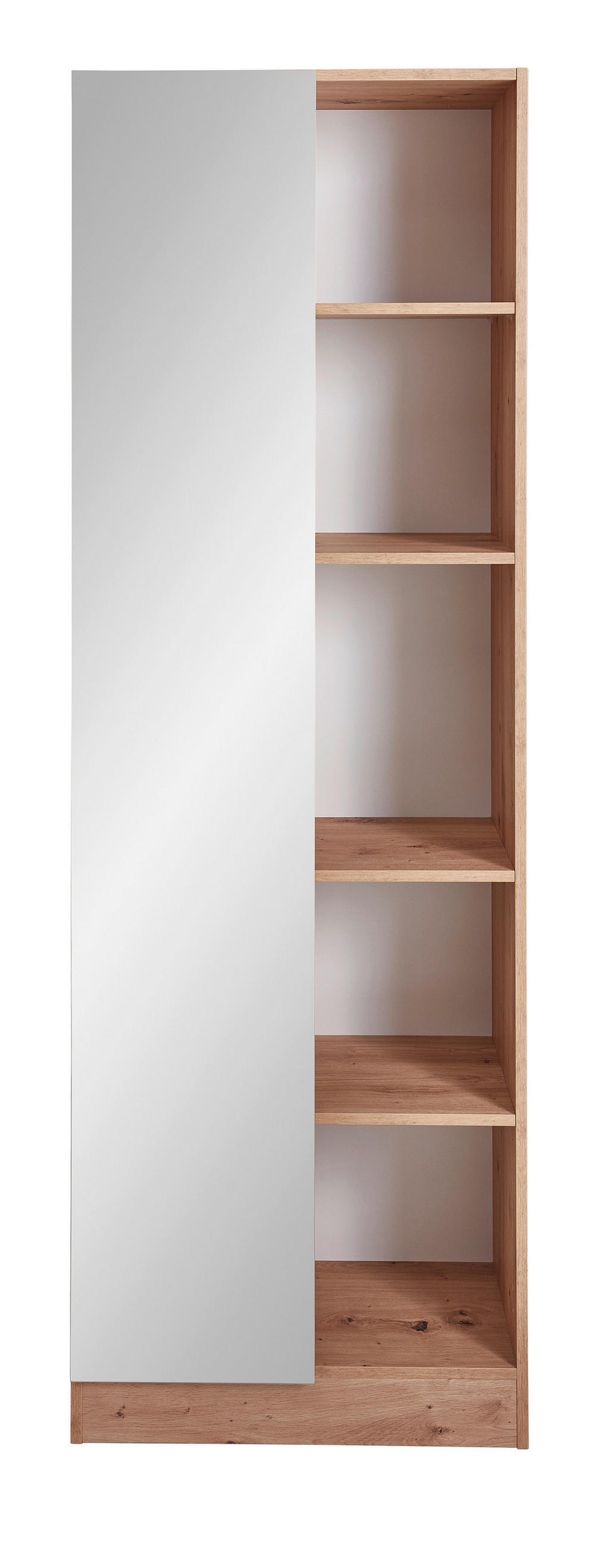 HOCHSCHRANK 60/195,5/33 cm  - Eiche Artisan, KONVENTIONELL, Glas/Holzwerkstoff (60/195,5/33cm) - Xora