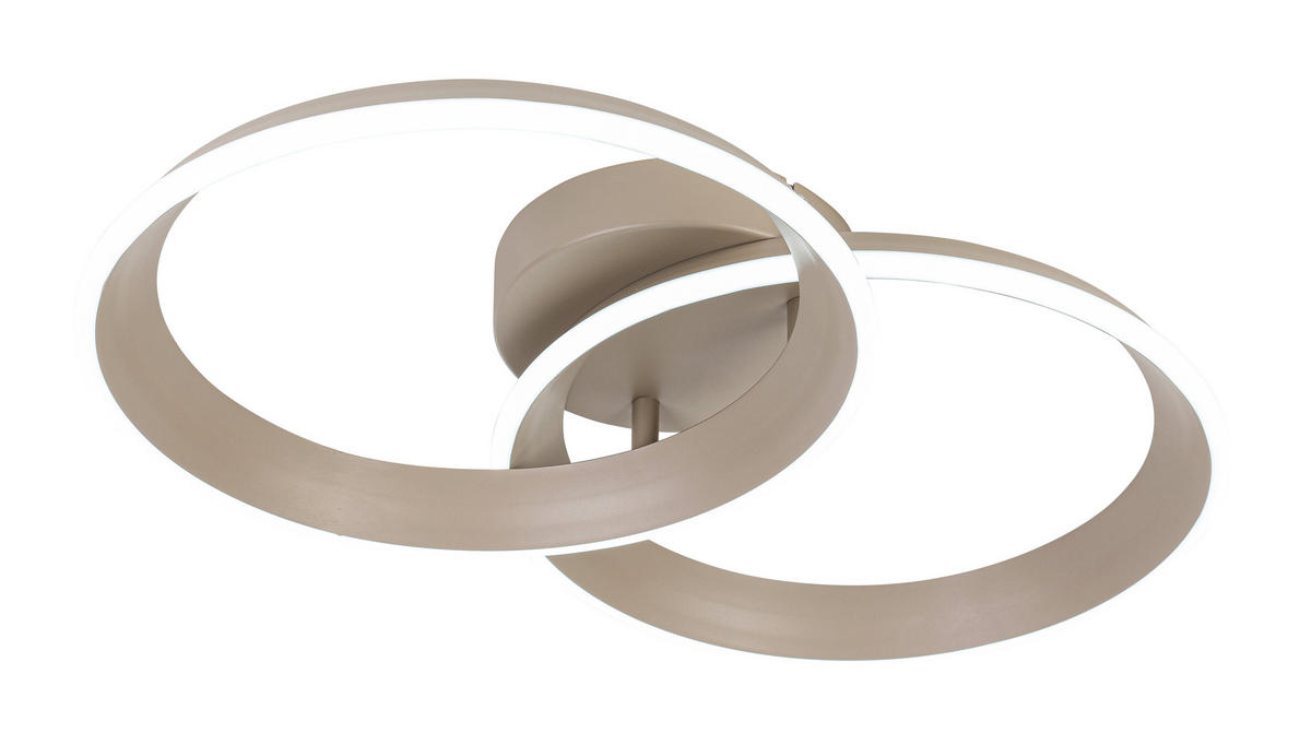 Plafonieră Cu Led 30 W    53,5/33/9,3 cm  - nisipiu, Design, plastic/metal (53,5/33/9,3cm) - Dieter Knoll