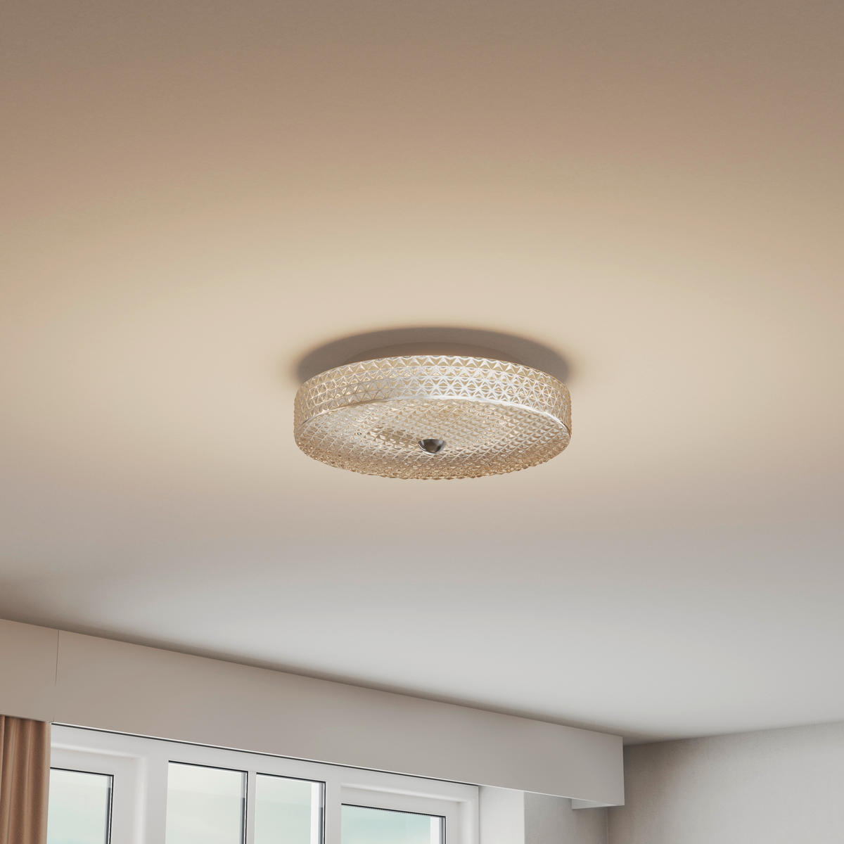 LED-TAKLAMPA 21 W 40/9,5 cm  - klar, Klassisk, metall/glas (40/9,5cm) - Glandor