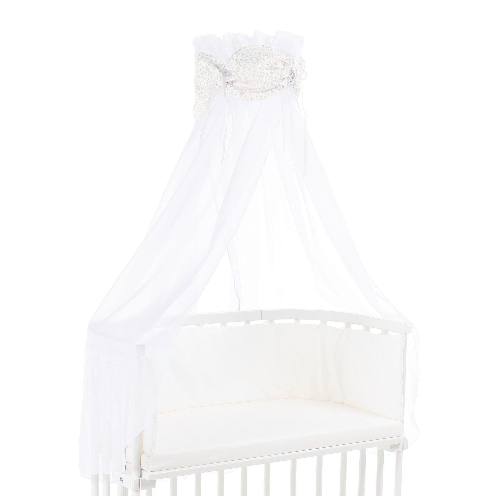 HIMMEL  - Rosa/Weiß, Basics, Textil (135/200/0,1cm) - Babybay