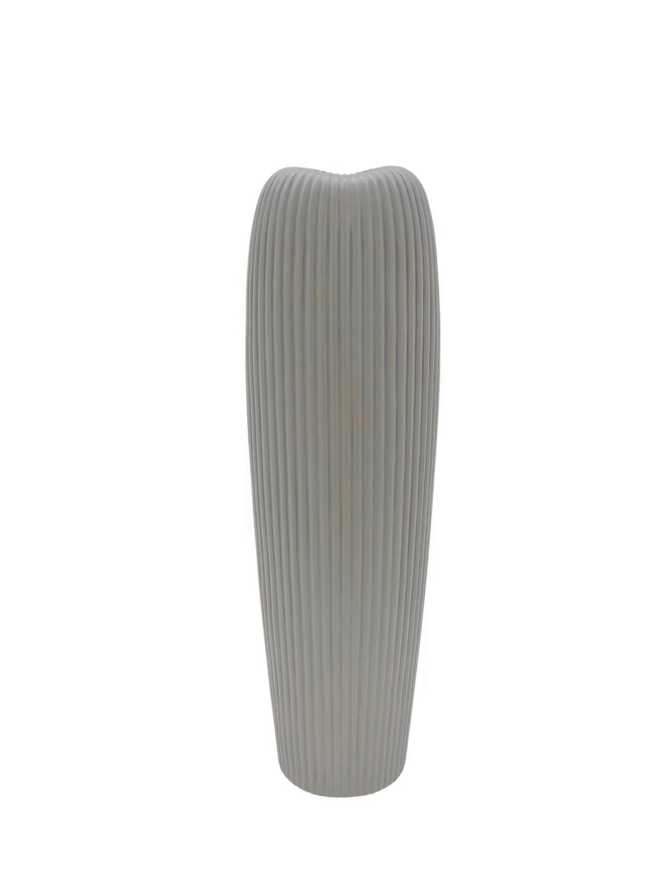 VÁZA  - szürke, Basics, kerámia (16.5/58cm)