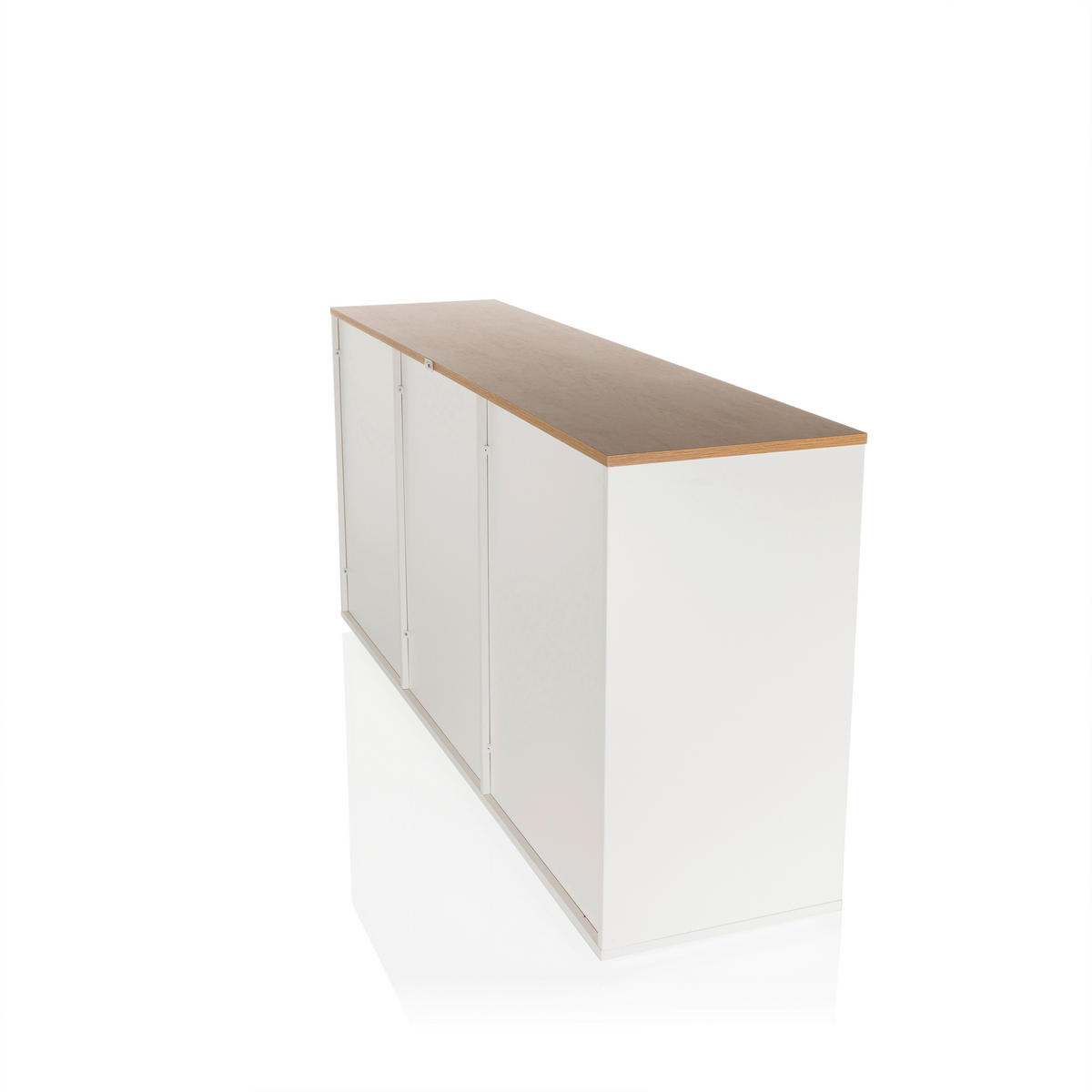 SIDEBOARD  in 160/76/40 cm  - Eichefarben/Weiß, MODERN, Holzwerkstoff (160/76/40cm) - MID.YOU