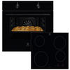 BACKOFENSET ELXB2K  - Schwarz, Basics, Glas/Metall (59,5/59,4/54,8cm) - Electrolux