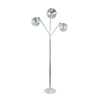 STEHLEUCHTE - Chromfarben/Weiss, Design, Glas/Metall (67/30/200cm) - Trio Leuchten