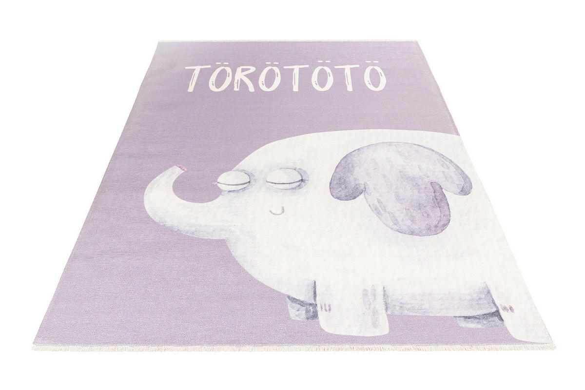 COVOR PENTRU COPII - lila/alb, Trend, textil (115/170cm) - Ben'n'jen