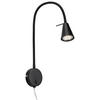LED SVJETILJKA ZIDNA Tusa  - crna, Basics, metal (8/45cm)