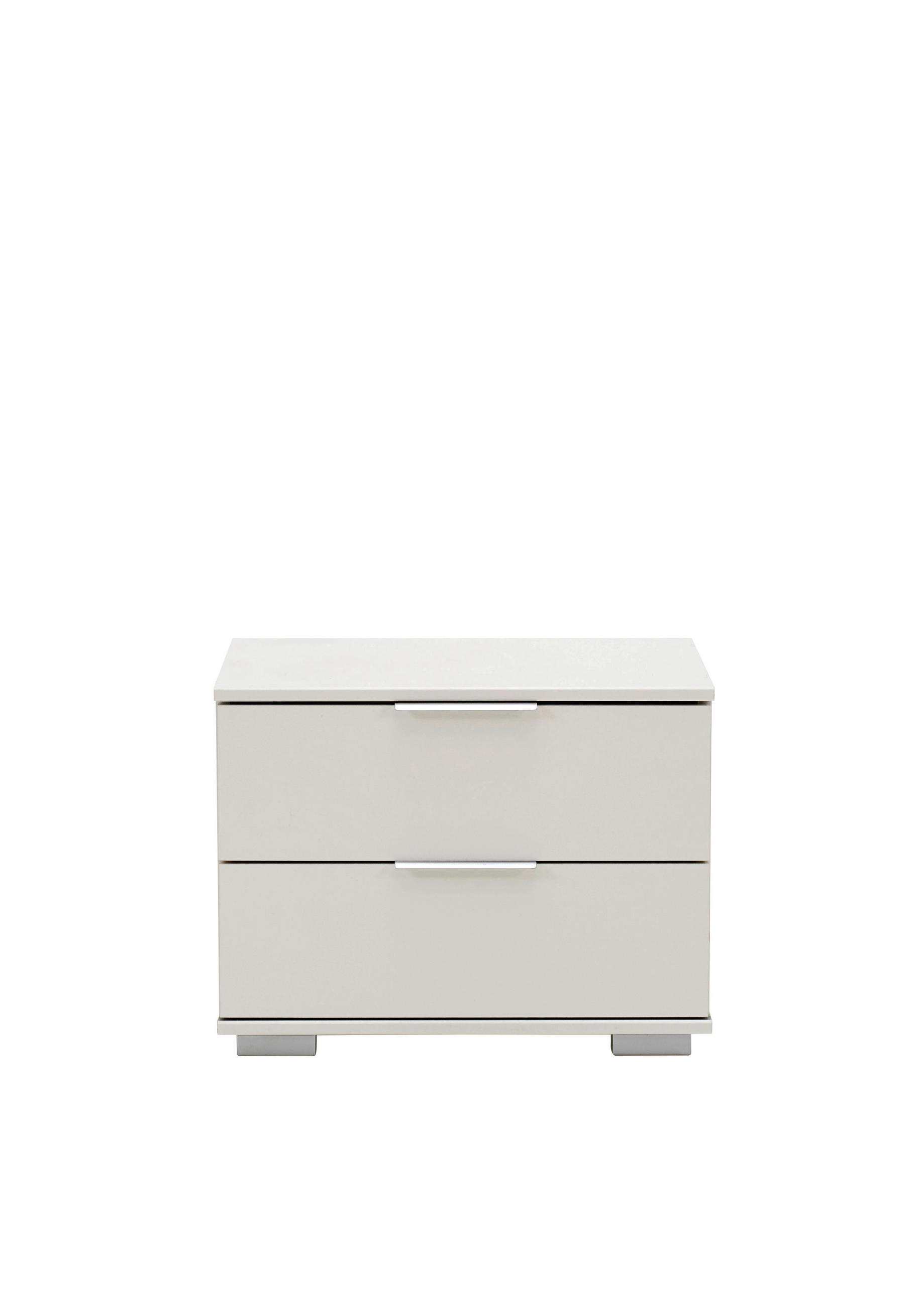 NOĆNI ORMARIĆ bijela   - bijela/boje kroma, Moderno, drvni materijal/metal (52/40/38cm) - Carryhome