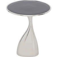 BEISTELLTISCH in Metall 36/36/45 cm  - Silberfarben/Schwarz, Design, Metall (36/36/45cm) - Kare-Design