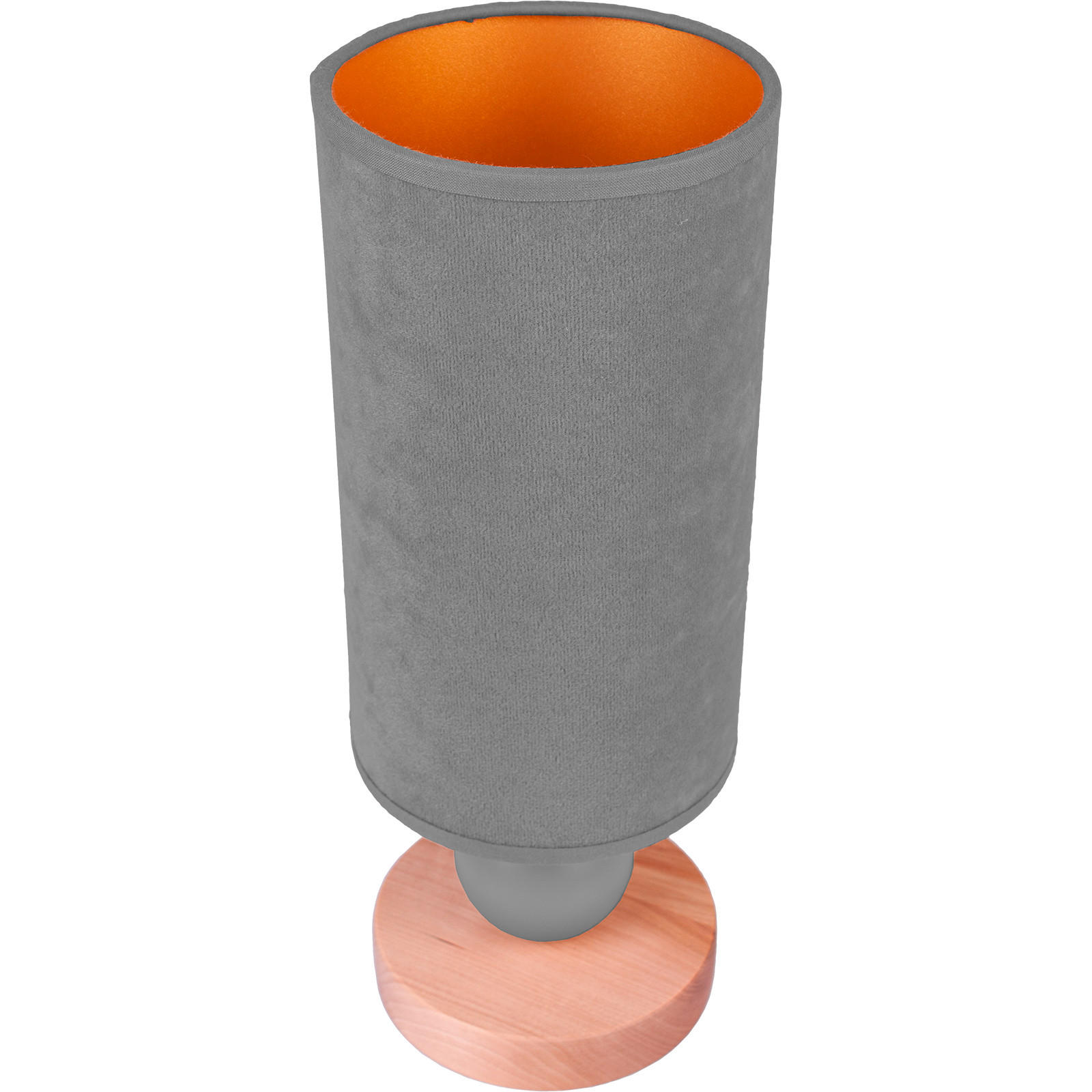 DĚTSKÁ STOLNÍ LAMPIČKA, 12/31,5 cm  - šedá/barvy zlata, Natur, dřevo (12/31,5cm)