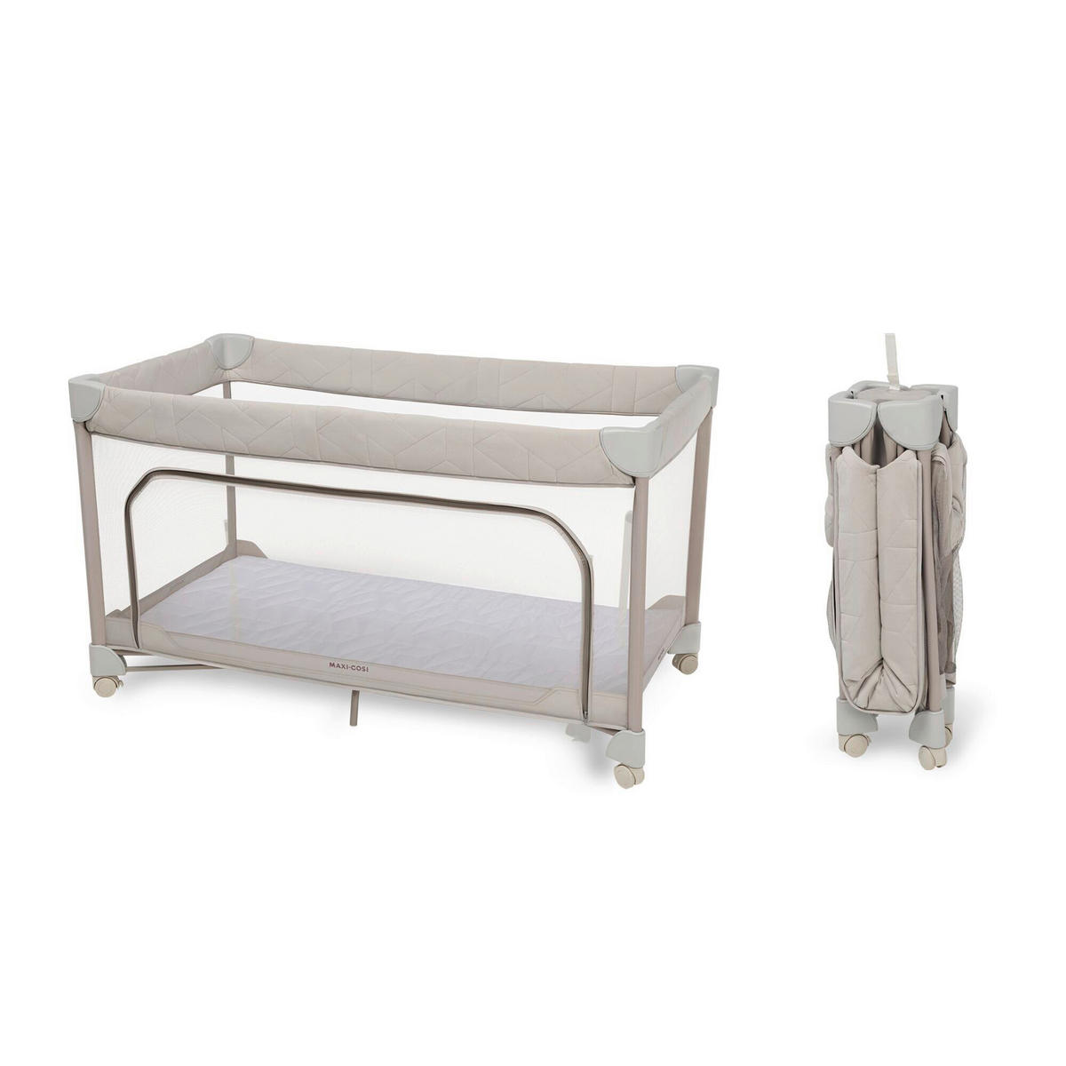 REISEBETT Merlin Creme  - Creme, Basics, Kunststoff/Textil (65/125/73cm) - Maxi-Cosi