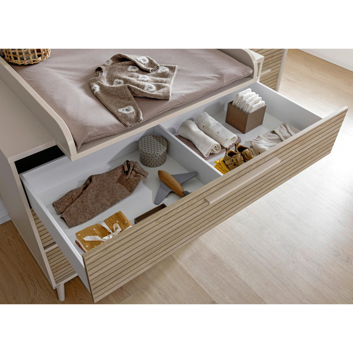 KOMMODE Eefje  in 123,5/93,2/57,1 cm  - Eichefarben/Beige, Basics, Holzwerkstoff (123,5/93,2/57,1cm) - Paidi