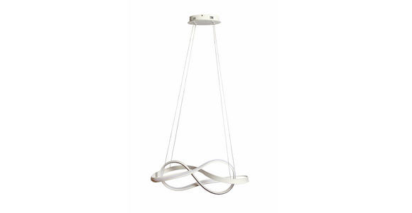 LED-HÄNGELEUCHTE 78/25/120 cm - Opal/Weiß, Design, Kunststoff/Metall (78/25/120cm) - Ambiente