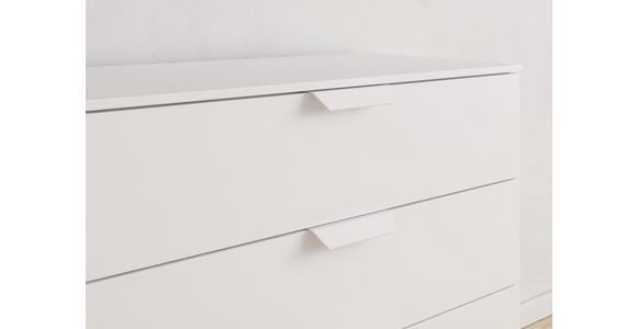 KOMMODE in 80/81/42 cm - Weiß, Design, Holzwerkstoff/Metall (80/81/42cm) - Carryhome