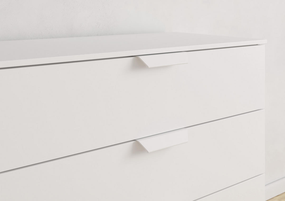 KOMMODE  in 80/81/42 cm  - Weiß, Design, Holzwerkstoff/Metall (80/81/42cm) - Carryhome