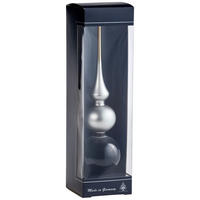CHRISTBAUMSPITZE  - Goldfarben/Schwarz, Basics, Glas (31cm)