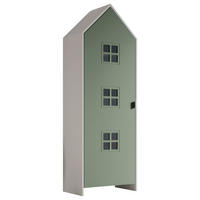  KINDERKLEIDERSCHRANK Weiß, Grün  - Weiß/Grün, MODERN, Holzwerkstoff/Metall (57,6/171,3/37cm) - MID.YOU